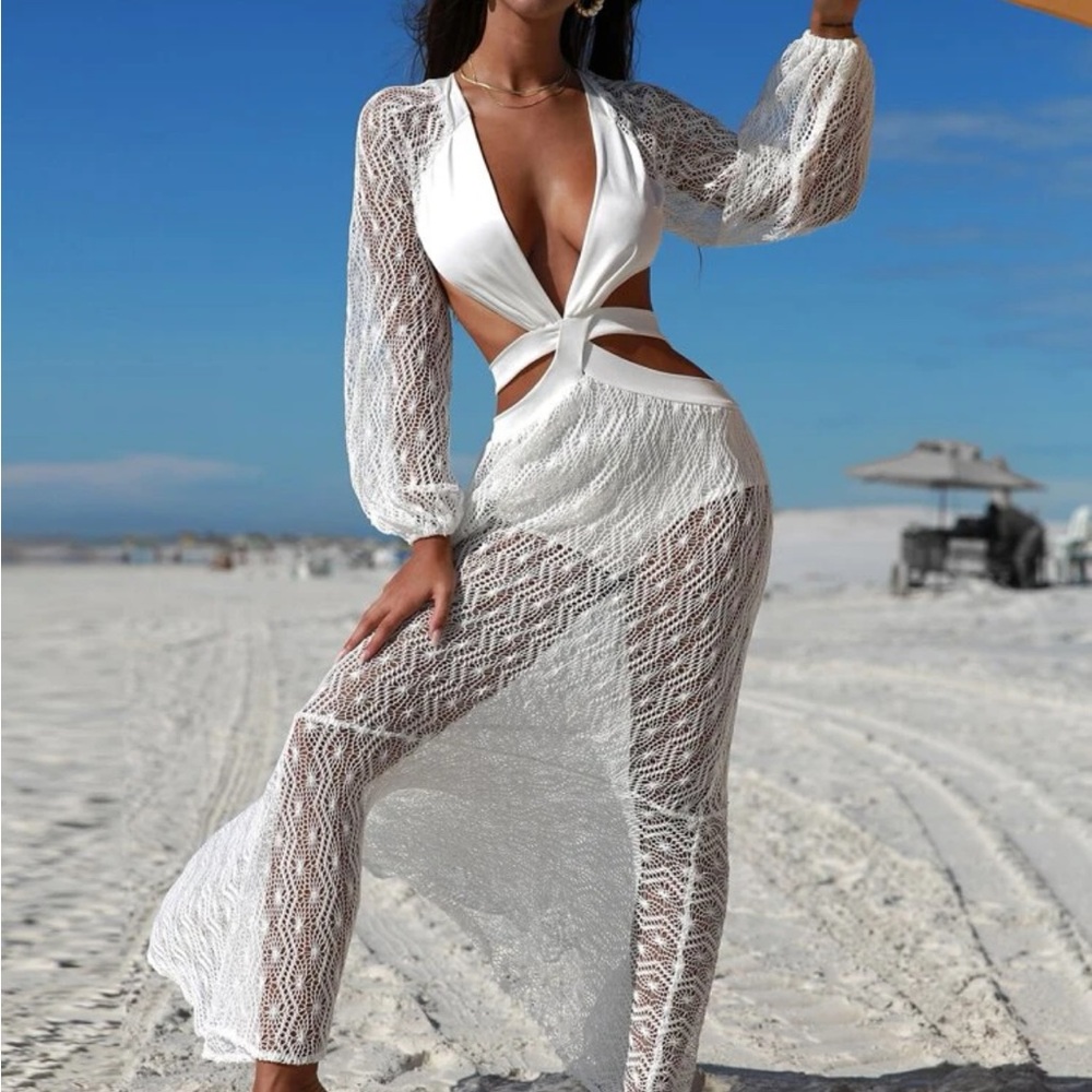 Sexy Lace Cut Out Dress